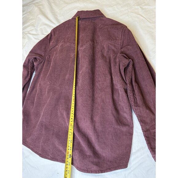 Faherty Women’s Stretch Western Shirt Catawaba Grape Purple Corduroy S NWT - Picture 9 of 9